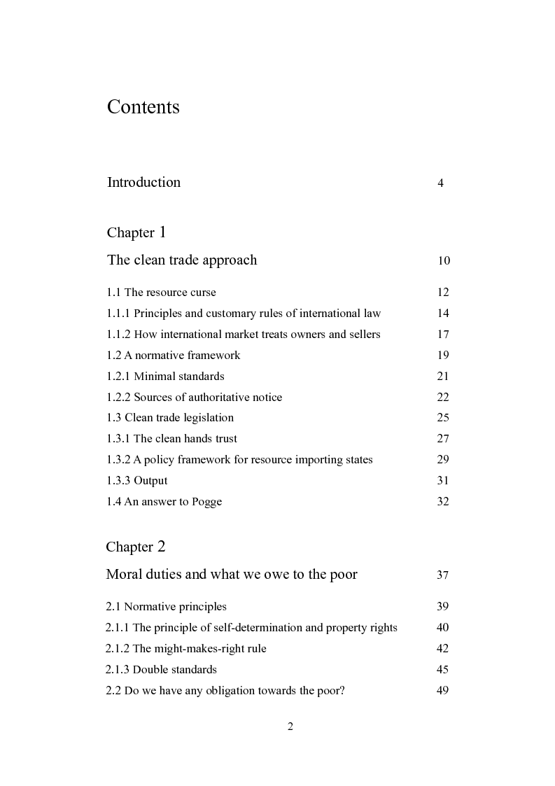 Indice della tesi: Markets and global justice, Pagina 1