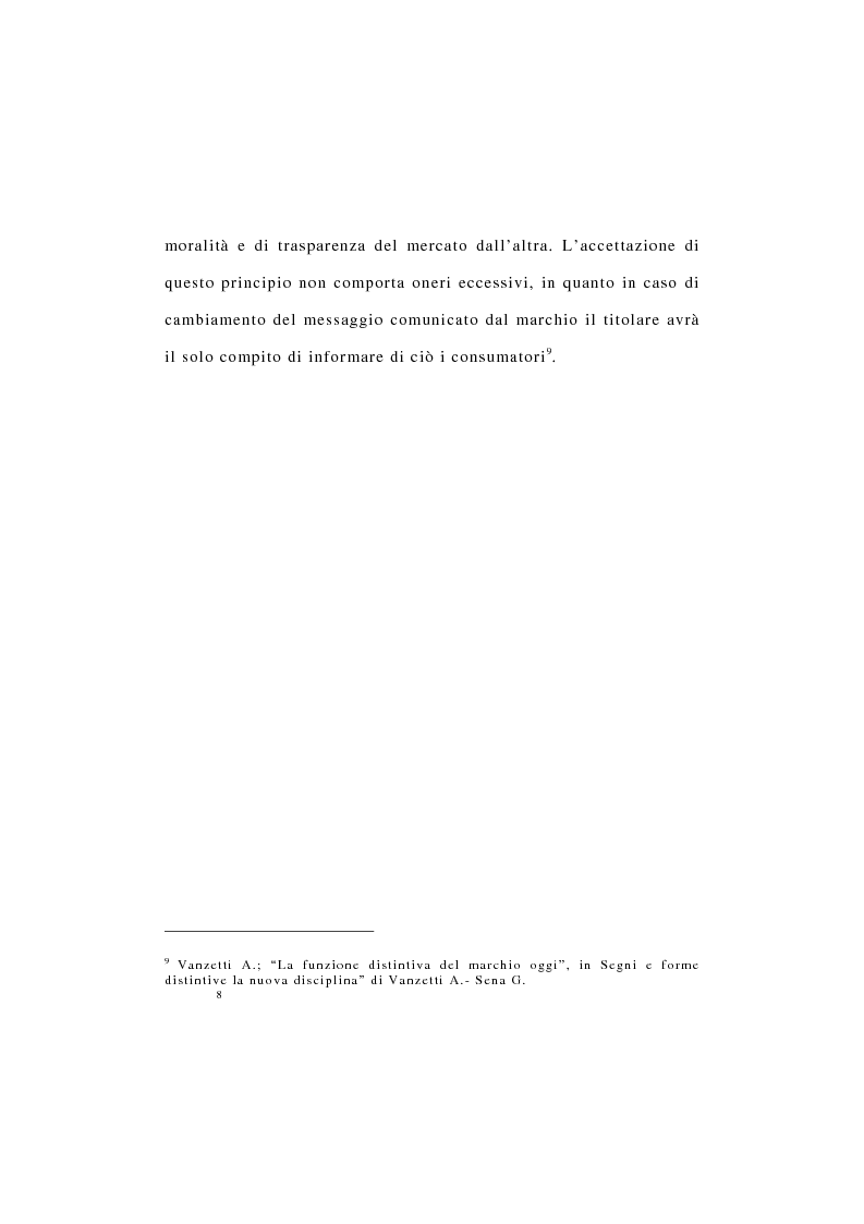 Anteprima della tesi: La Protezione del Marchio non registrato, Pagina 9
