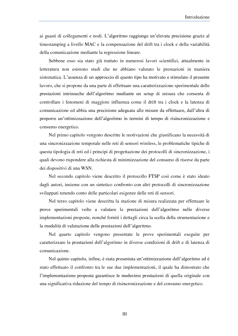 Anteprima della tesi: Analisi sperimentale di algoritmi di sincronizzazione per reti di sensori wireless basati su regressione lineare, Pagina 3