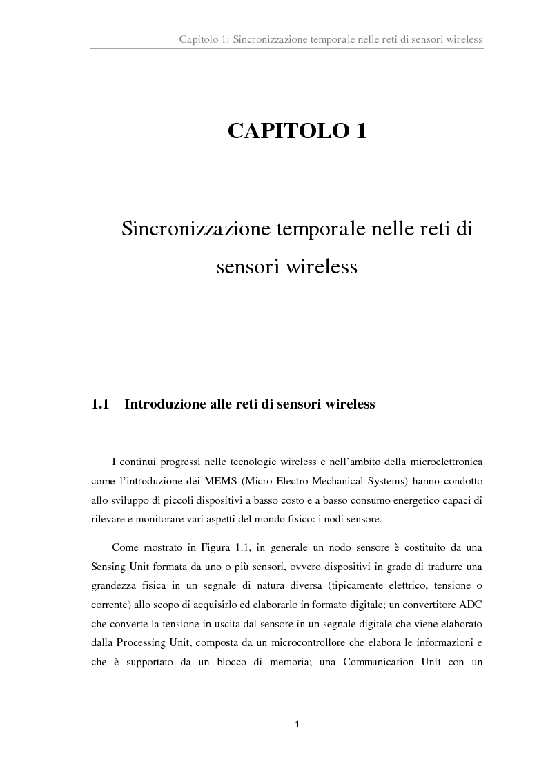 Anteprima della tesi: Analisi sperimentale di algoritmi di sincronizzazione per reti di sensori wireless basati su regressione lineare, Pagina 4