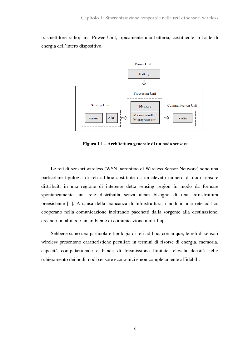 Anteprima della tesi: Analisi sperimentale di algoritmi di sincronizzazione per reti di sensori wireless basati su regressione lineare, Pagina 5