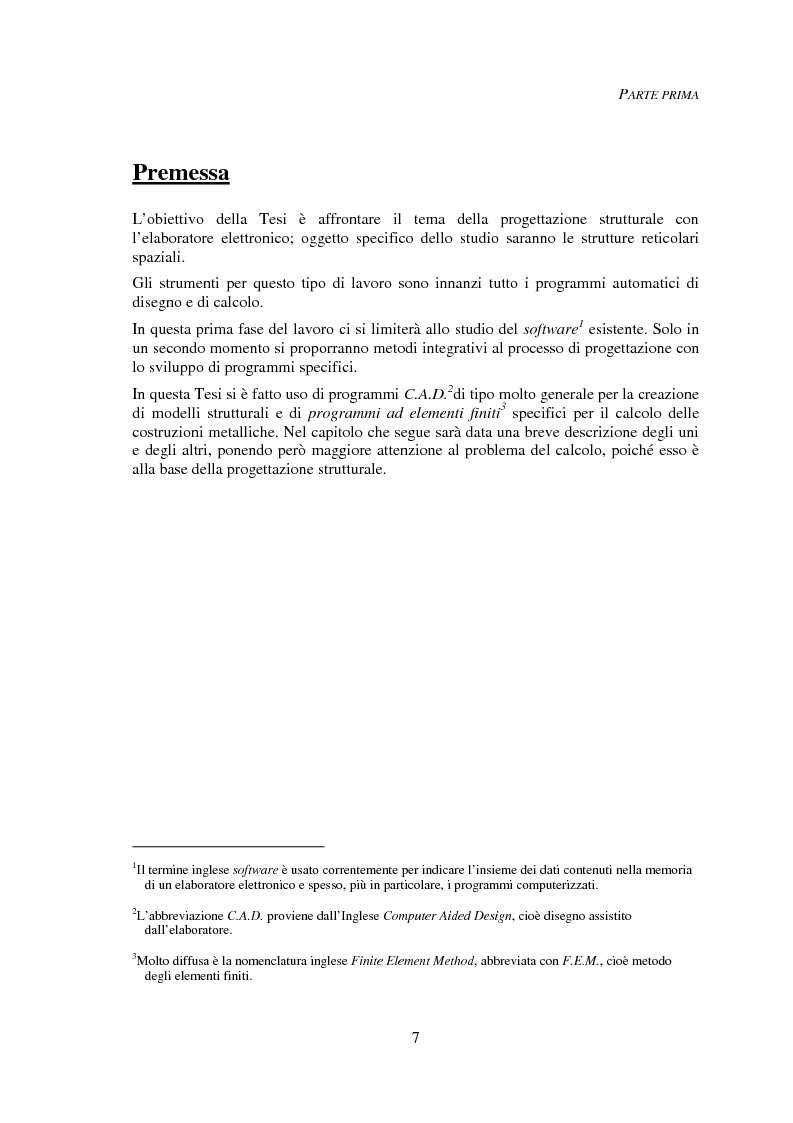 Anteprima della tesi: Progettazione automatica delle strutture reticolari spaziali, Pagina 3