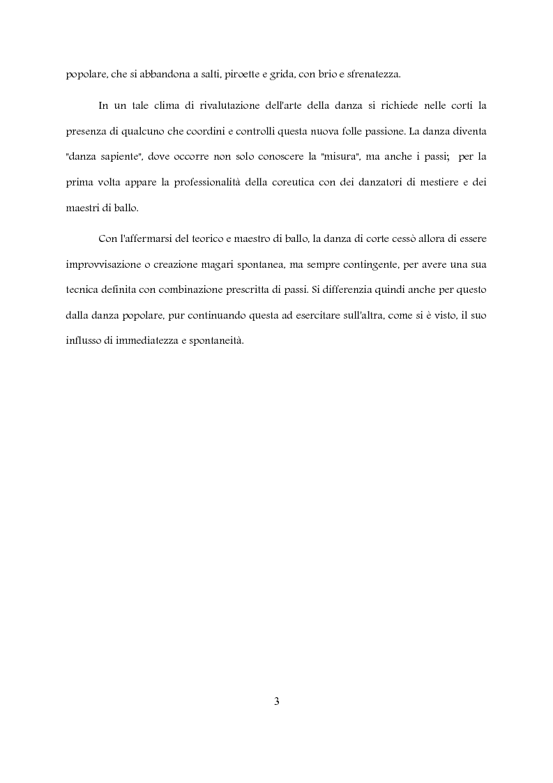 Anteprima della tesi: Osservazioni sulla danza e il balletto a Venezia, nella prima metà del '500, tratte dai Diarii di Marino Sanuto, concernenti notizie storiche di Commedie, Mumarie e Feste, Pagina 3