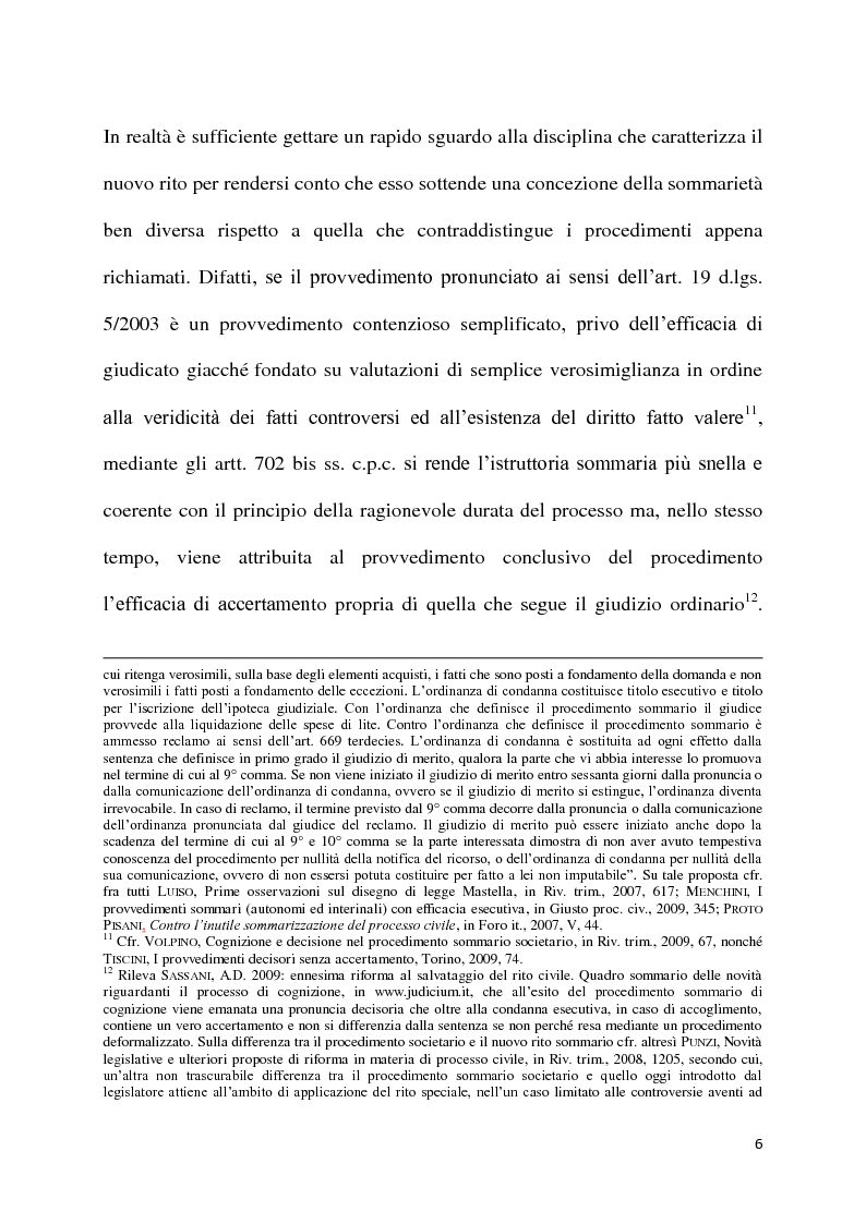 Anteprima della tesi: Il processo sommario di cognizione, Pagina 5
