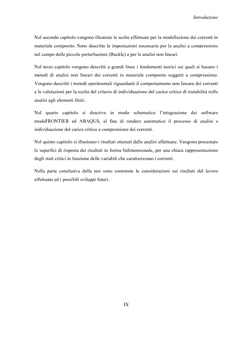 Anteprima della tesi: Valutazione della stabilità di correnti in materiale composito soggetti a compressione mediante analisi agli elementi finiti, Pagina 5