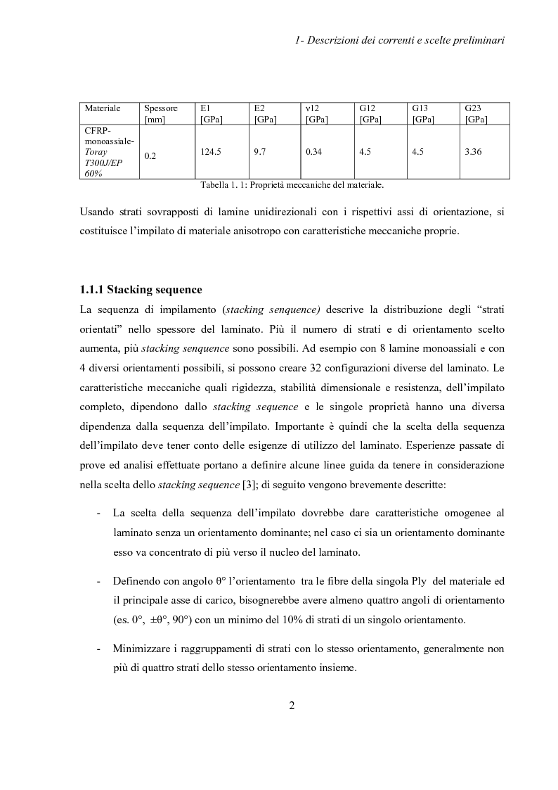 Anteprima della tesi: Valutazione della stabilità di correnti in materiale composito soggetti a compressione mediante analisi agli elementi finiti, Pagina 7