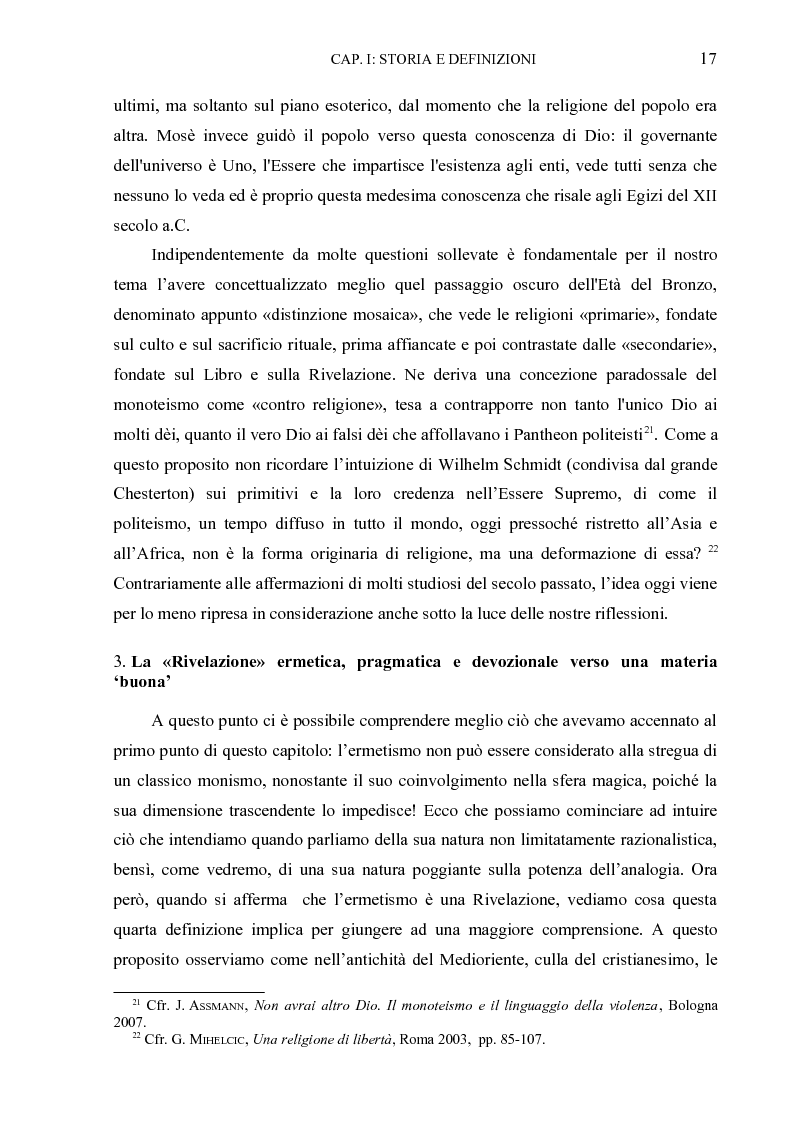 Anteprima della tesi: Ermetismo cristiano e Nuova Evangelizzazione , Pagina 13