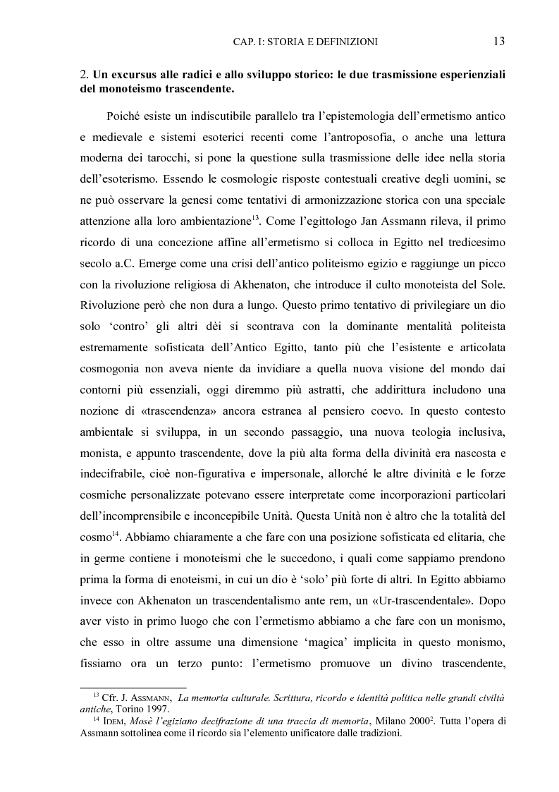 Anteprima della tesi: Ermetismo cristiano e Nuova Evangelizzazione , Pagina 9