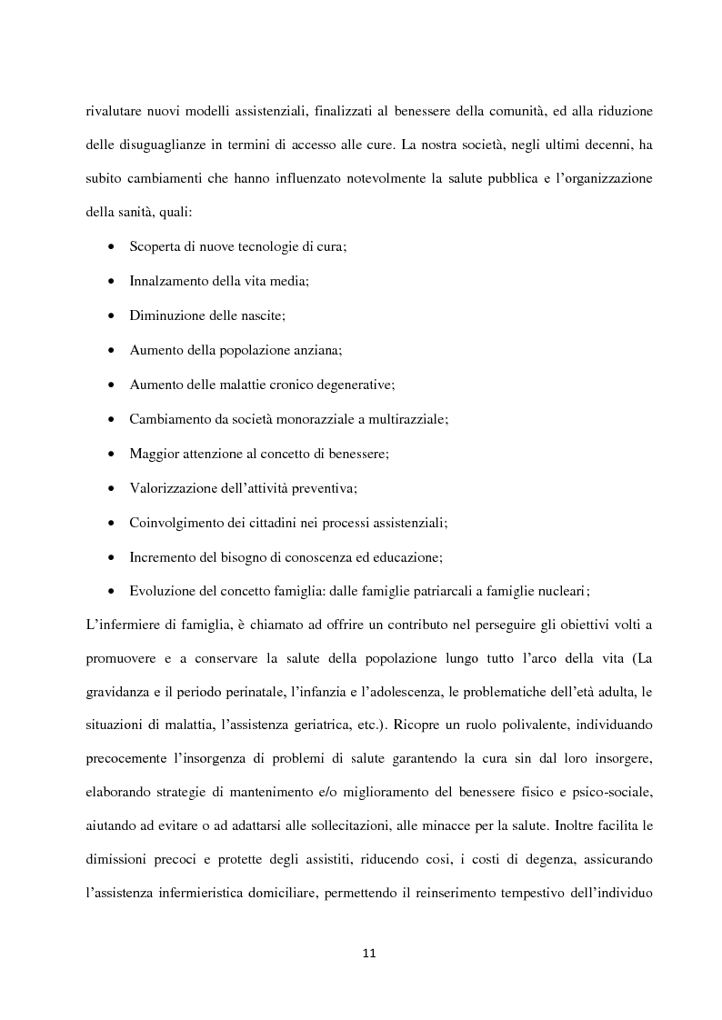 Anteprima della tesi: Infermiere di famiglia: prospettive di integrazione e di sviluppo nel nuovo modello in rete dell’assistenza sanitaria territoriale, Pagina 3