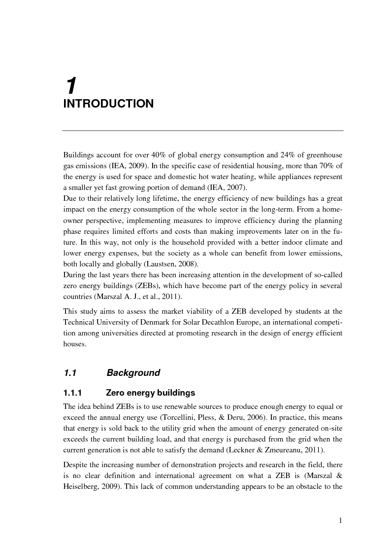 Anteprima della tesi: Market viability assessment of a net-zero energy house, Pagina 3