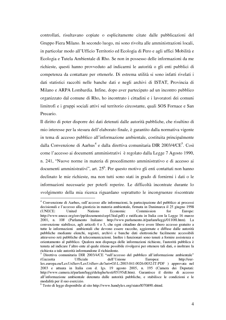 Anteprima della tesi: Polo fieristico Rho – Pero e territorio, Pagina 4