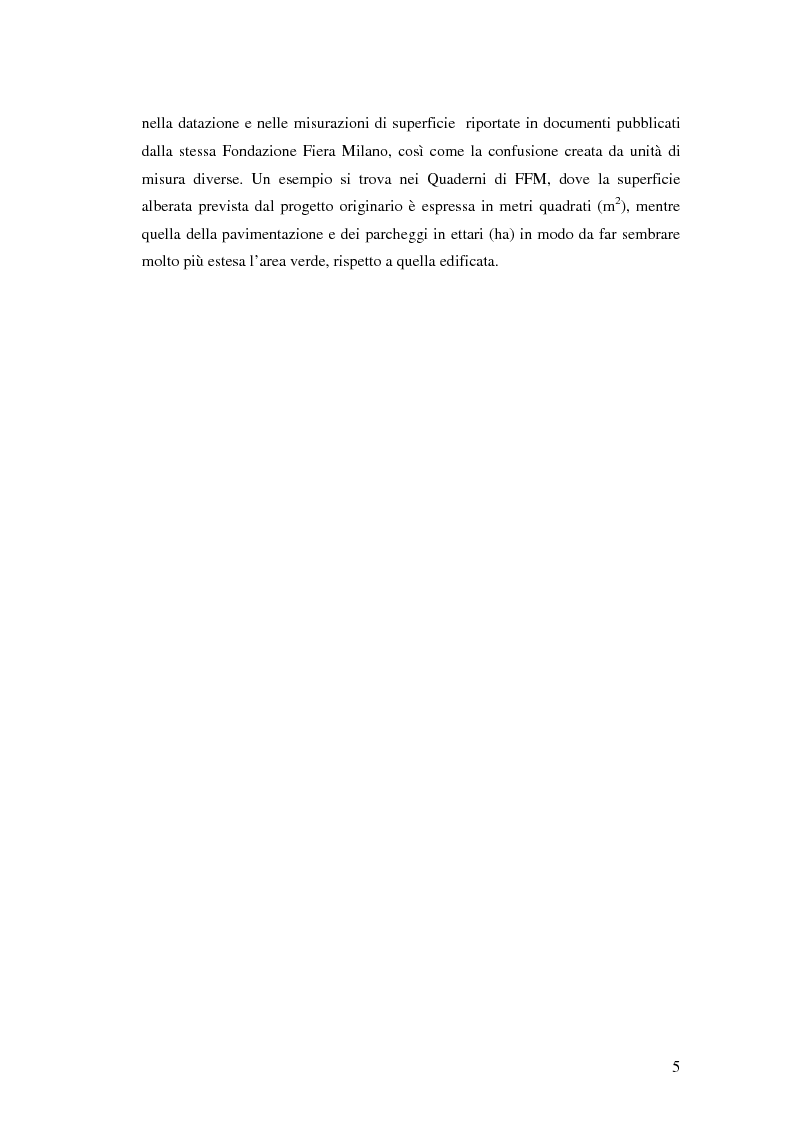 Anteprima della tesi: Polo fieristico Rho – Pero e territorio, Pagina 5