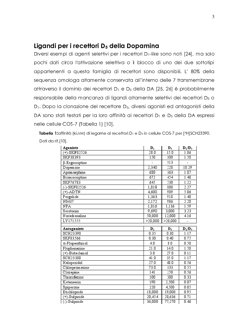 Anteprima della tesi: Sintesi di tetraidrodibenzossazecine come potenziali ligandi del recettore dopaminergico D5, Pagina 4