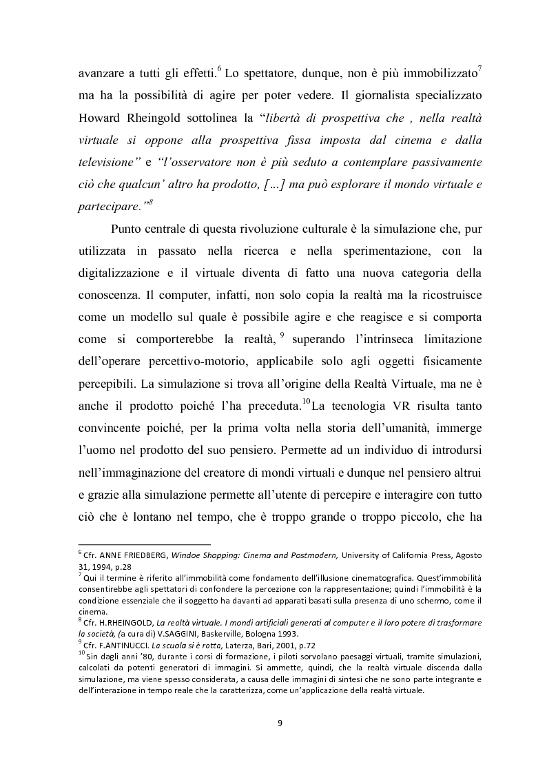 Anteprima della tesi: Realtà virtuale e realtà aumentata per i beni culturali, Pagina 7
