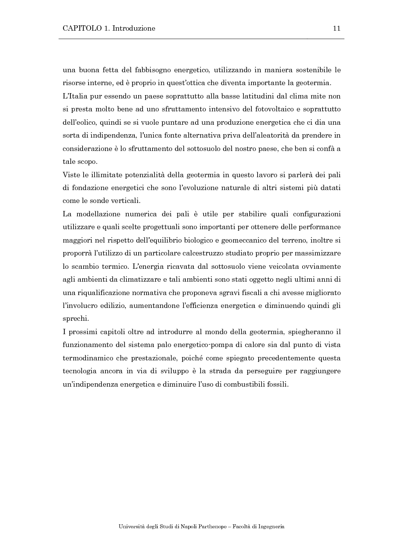 Anteprima della tesi: Analisi numerica delle prestazioni termiche di pali energetici, Pagina 3