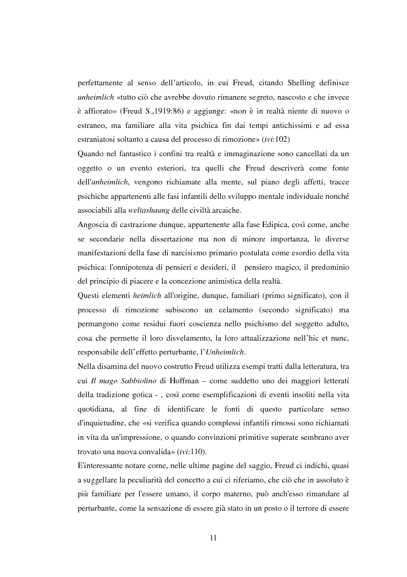 Anteprima della tesi: La rappresentazione del vampiro in adolescenza. Un'indagine psicoanalitica., Pagina 10