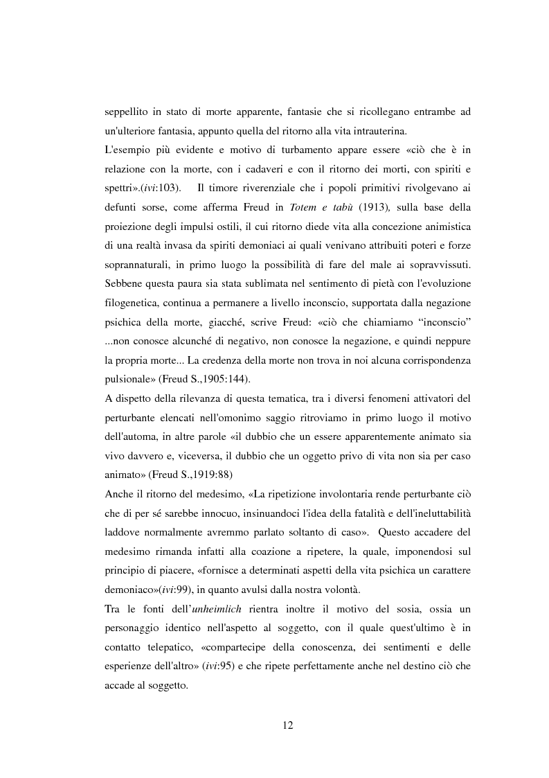 Anteprima della tesi: La rappresentazione del vampiro in adolescenza. Un'indagine psicoanalitica., Pagina 11