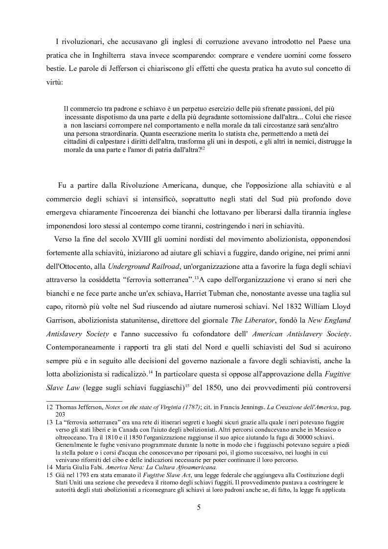 Anteprima della tesi: Memoria e identità in ''Beloved'' e ''Jazz'' di Toni Morrison, Pagina 6