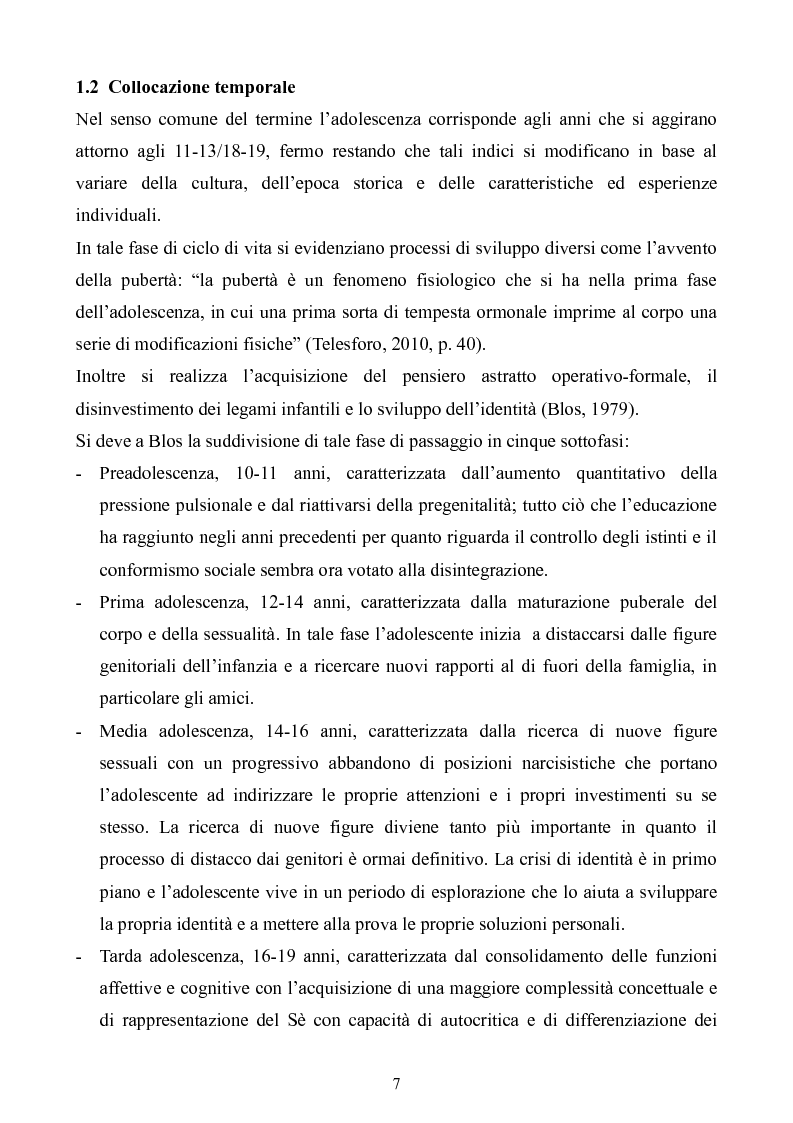 Anteprima della tesi: Gruppi terapeutici con adolescenti, Pagina 4