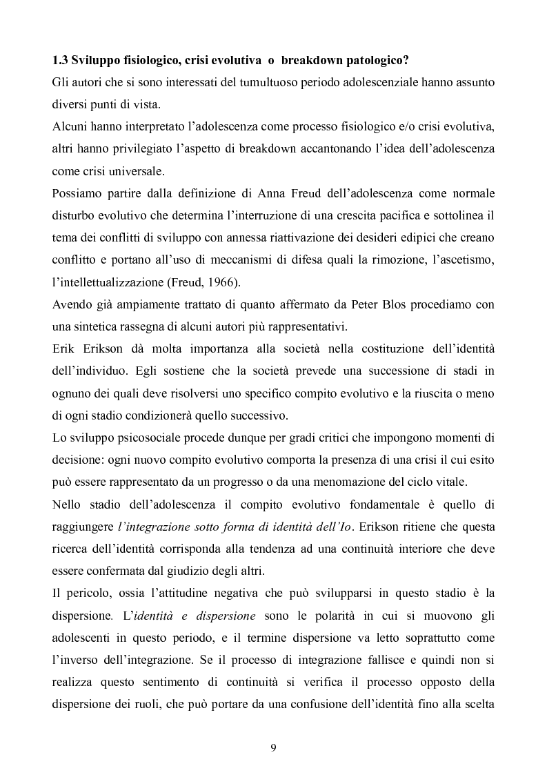 Anteprima della tesi: Gruppi terapeutici con adolescenti, Pagina 6