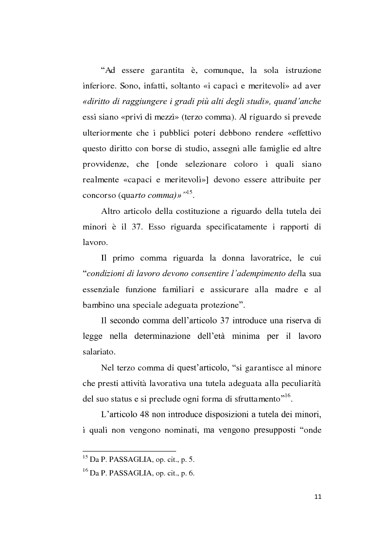 Anteprima della tesi: La tutela dei minori su Internet ai sensi dell'art. 31 co. 2 cost., Pagina 8