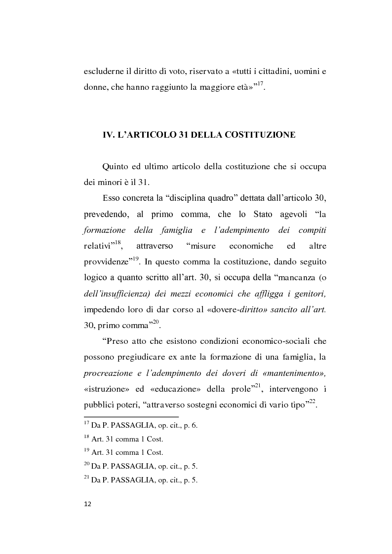 Anteprima della tesi: La tutela dei minori su Internet ai sensi dell'art. 31 co. 2 cost., Pagina 9