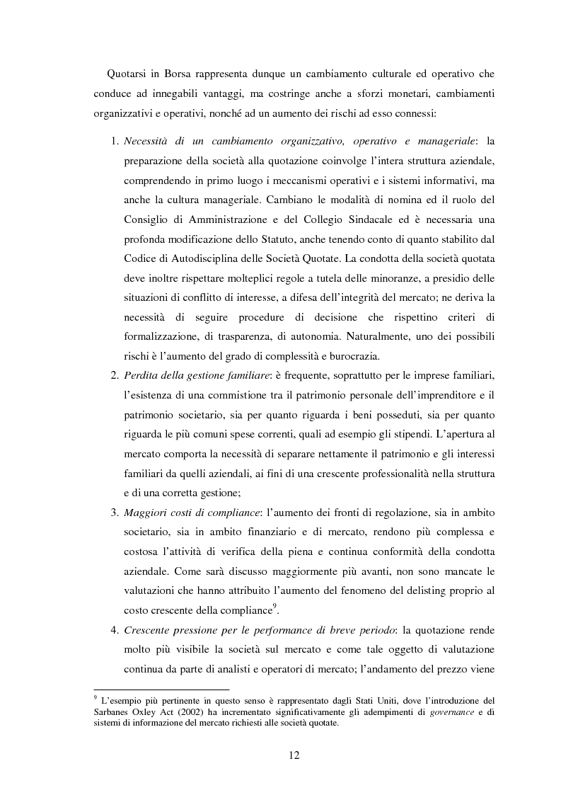 Anteprima della tesi: Il fenomeno dell'underpricing nelle offerte pubbliche iniziali per il periodo 2003-2012: un'analisi empirica sul mercato azionario italiano, Pagina 10