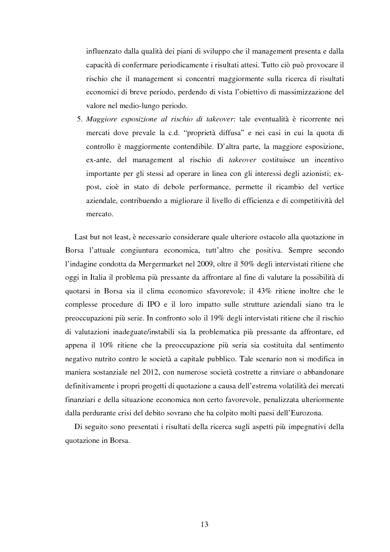 Anteprima della tesi: Il fenomeno dell'underpricing nelle offerte pubbliche iniziali per il periodo 2003-2012: un'analisi empirica sul mercato azionario italiano, Pagina 11