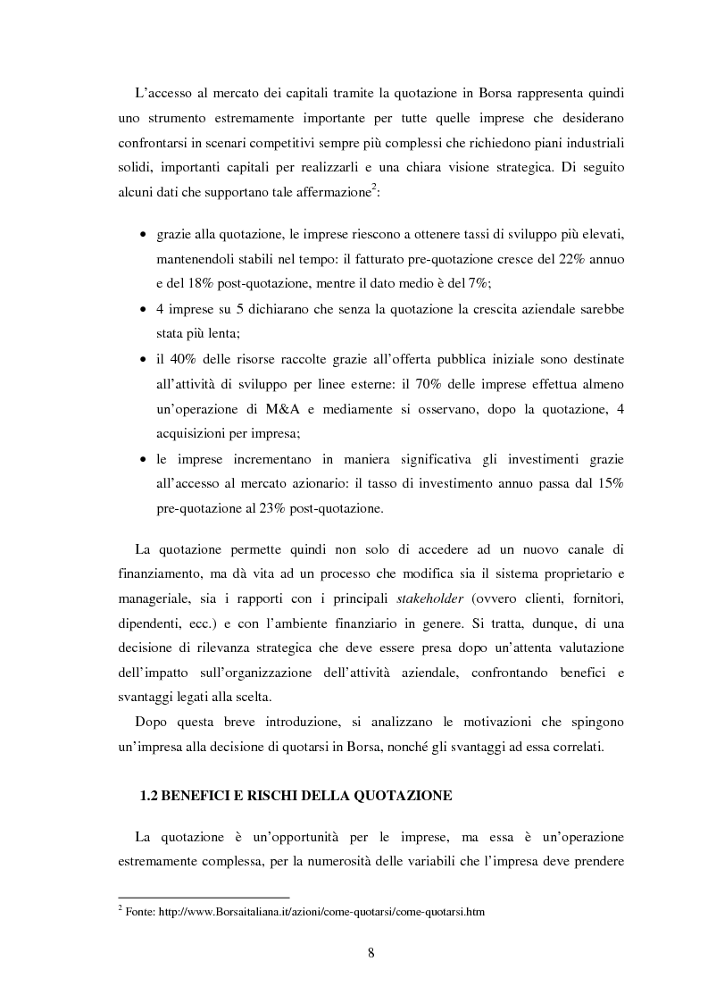 Anteprima della tesi: Il fenomeno dell'underpricing nelle offerte pubbliche iniziali per il periodo 2003-2012: un'analisi empirica sul mercato azionario italiano, Pagina 6