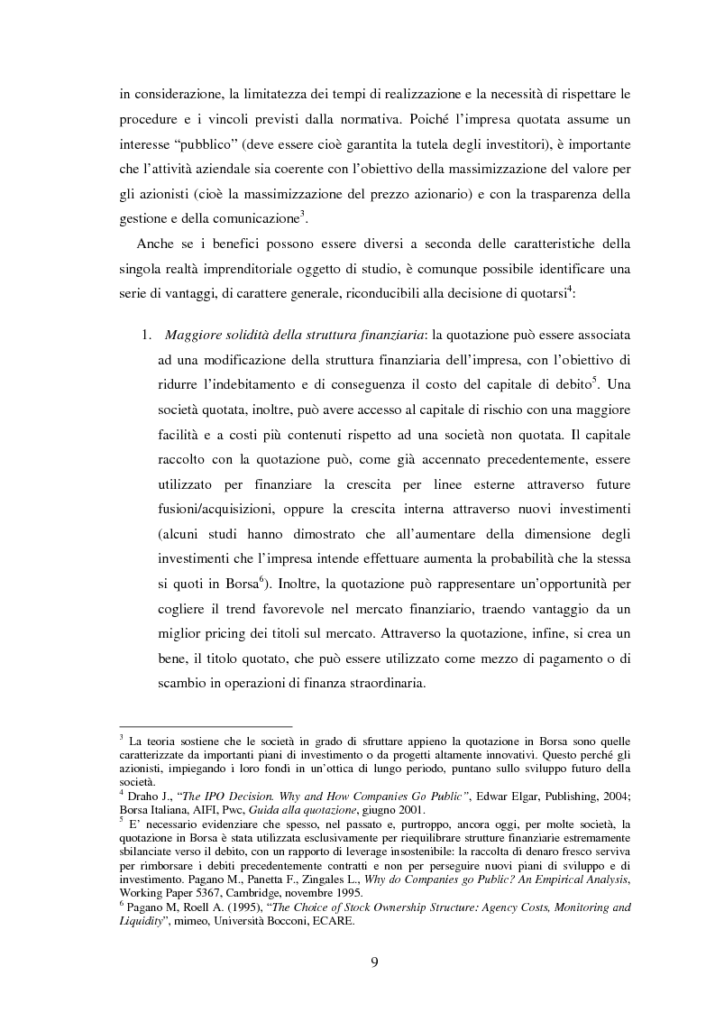 Anteprima della tesi: Il fenomeno dell'underpricing nelle offerte pubbliche iniziali per il periodo 2003-2012: un'analisi empirica sul mercato azionario italiano, Pagina 7