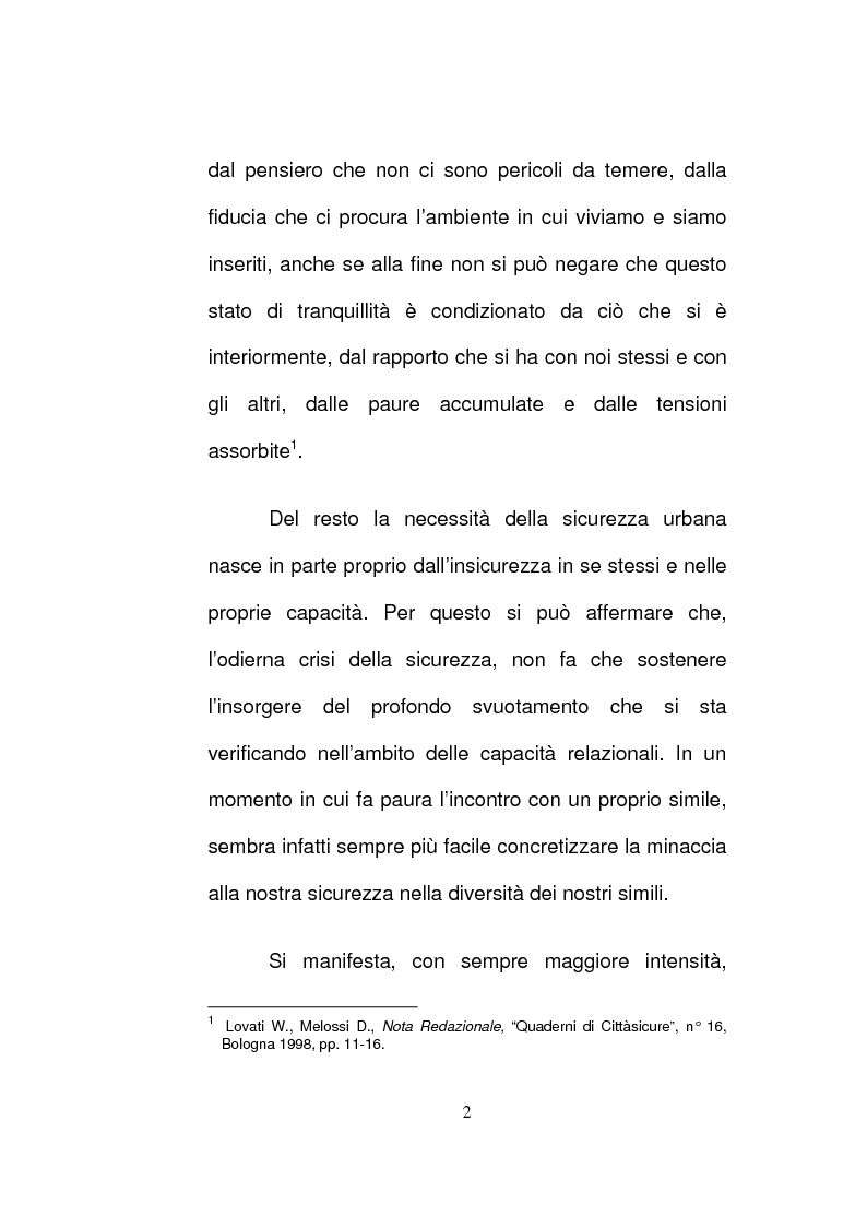 Anteprima della tesi: Le politiche della sicurezza e la prostituzione, Pagina 3