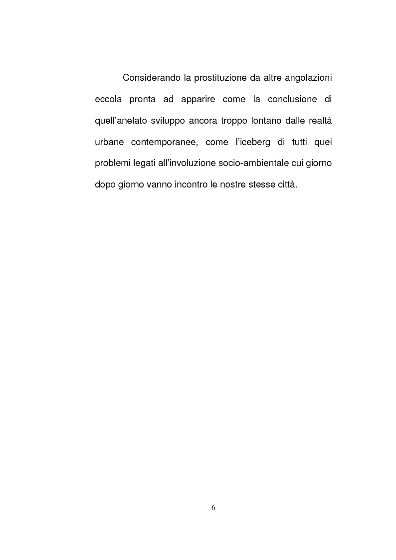 Anteprima della tesi: Le politiche della sicurezza e la prostituzione, Pagina 7