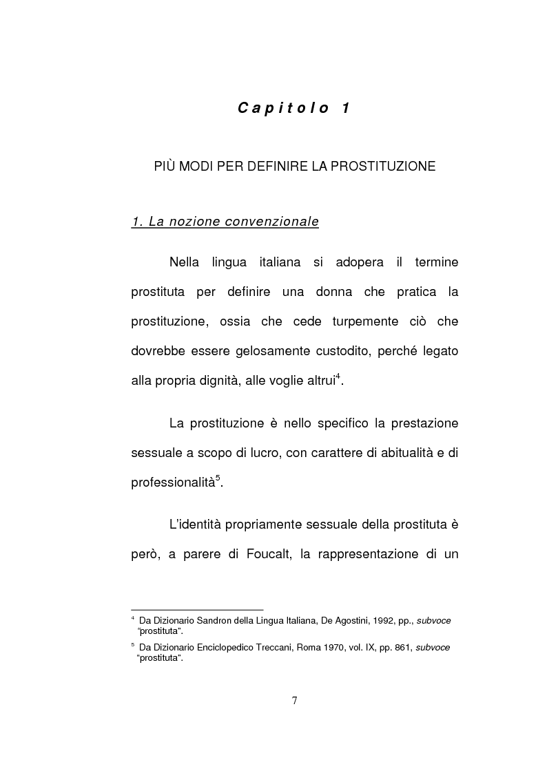 Anteprima della tesi: Le politiche della sicurezza e la prostituzione, Pagina 8