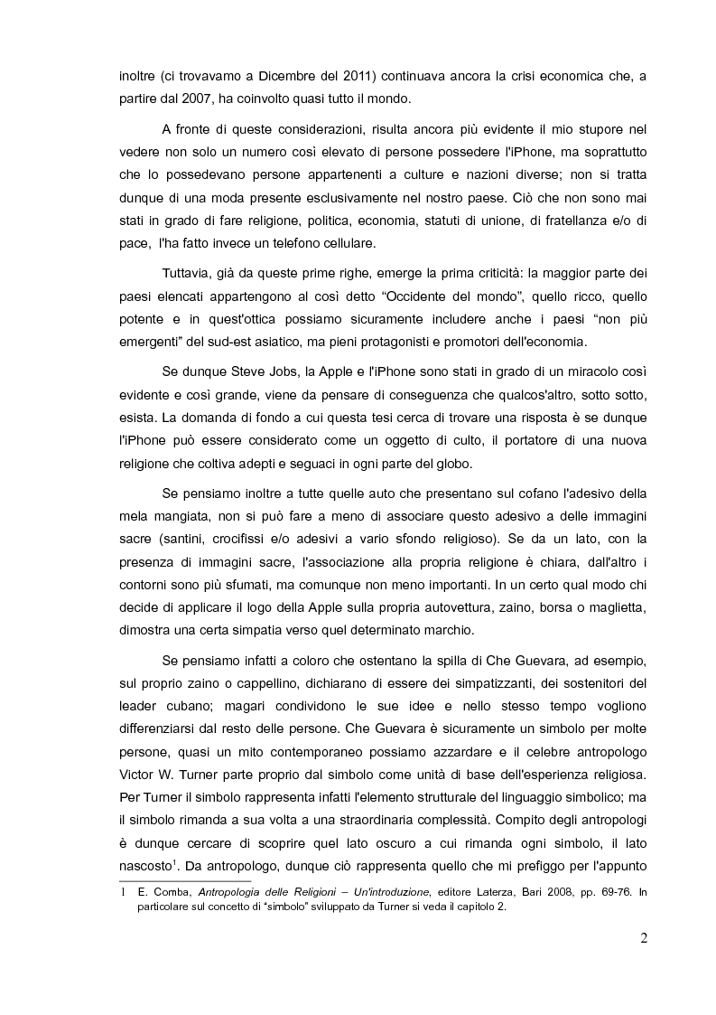 Anteprima della tesi: L'iPhone come ''oggetto di culto?'' Un approccio multiculturale, Pagina 3
