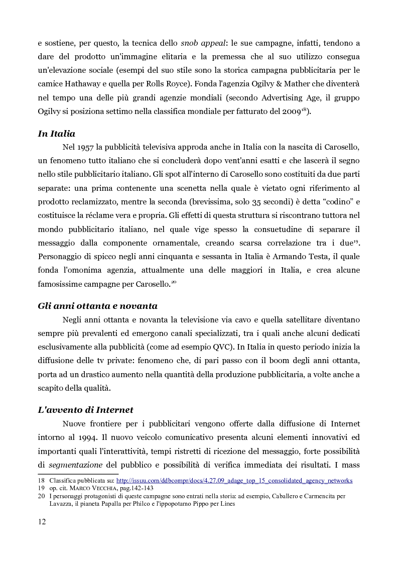 Anteprima della tesi: La pubblicità televisiva in Giappone e in Occidente - Analisi e confronto tra metodi comunicativi, Pagina 7
