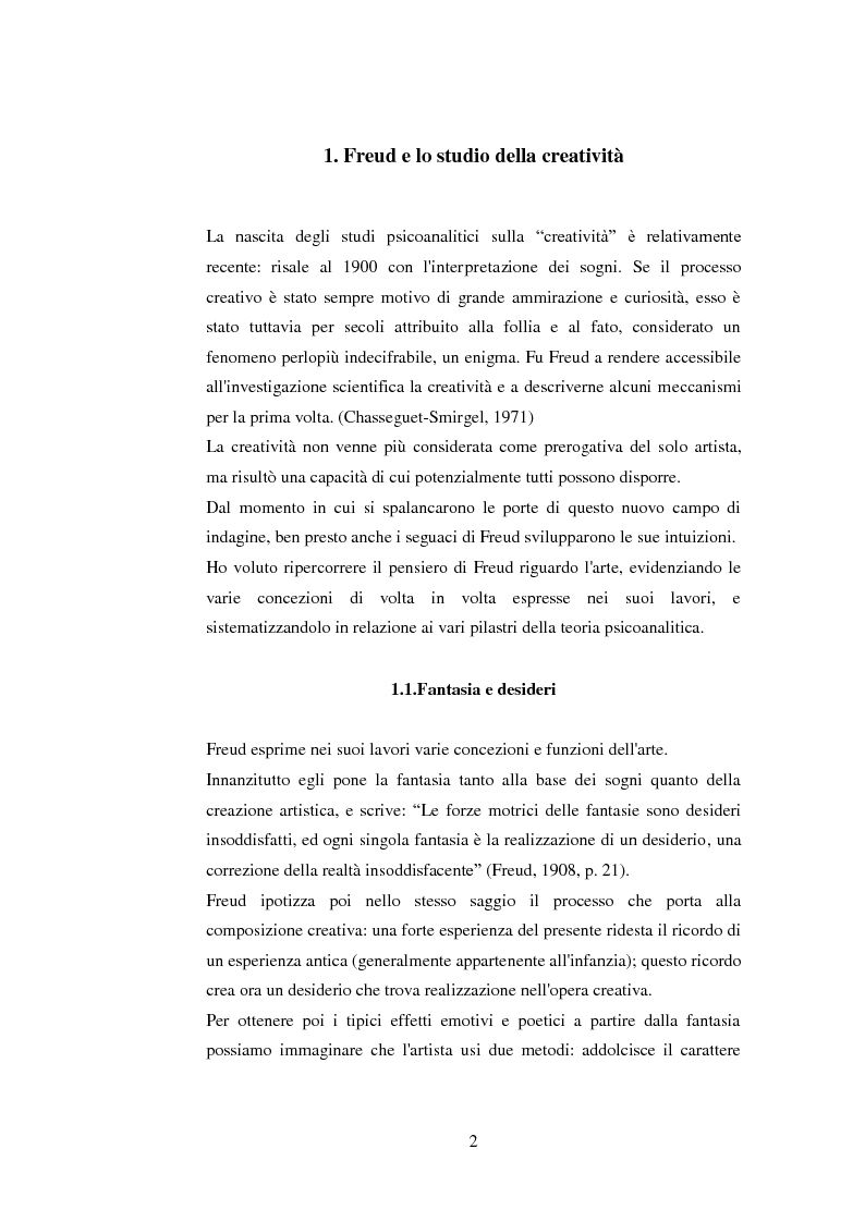 Anteprima della tesi: Psicoanalisi dell'Arte e della Musica, Pagina 3
