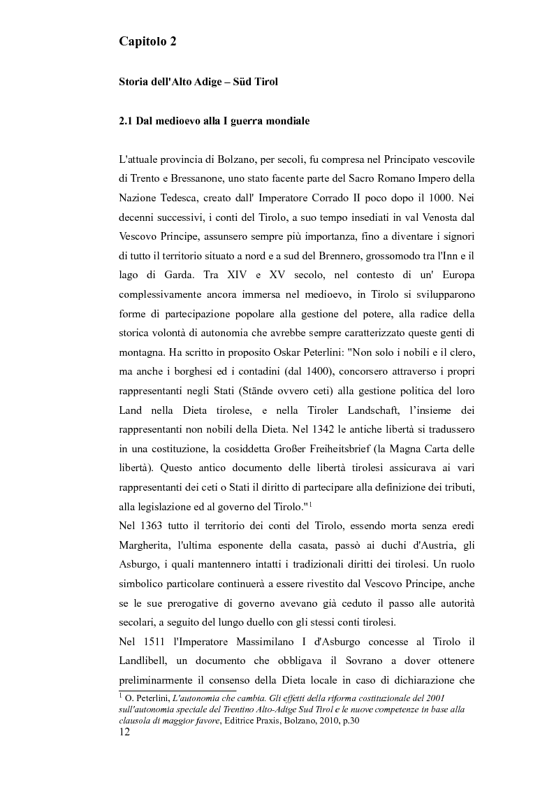 Anteprima della tesi: Dal locale al globale: il futuro dell'autonomia altoatesina, Pagina 7