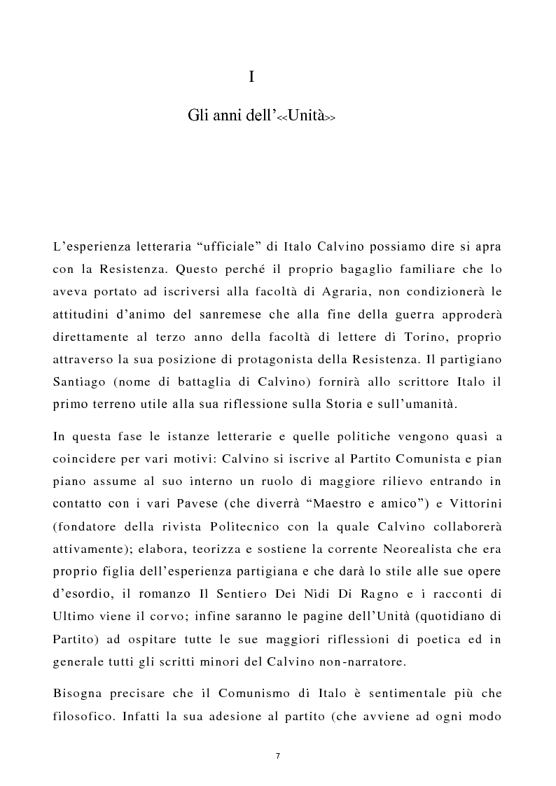 Anteprima della tesi: Calvino Scrittore Giornalista, Pagina 4