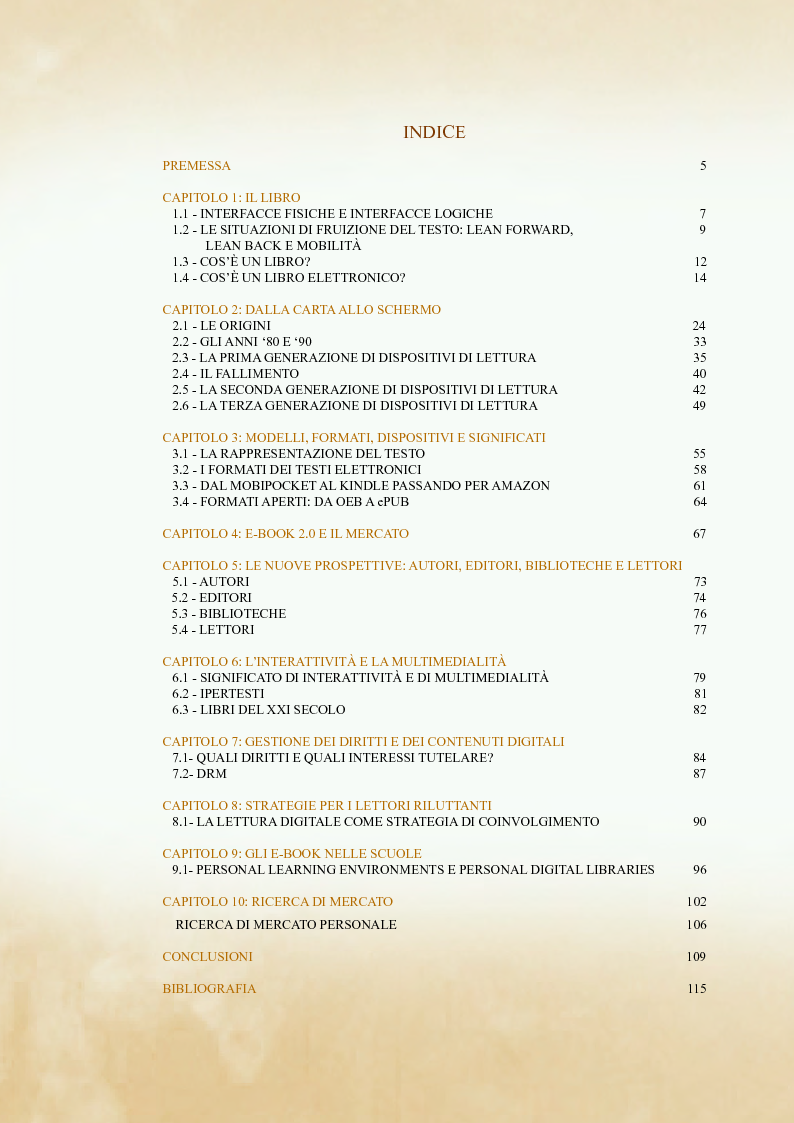 Indice della tesi: L' e-Book il futuro? No, è realtà, Pagina 1