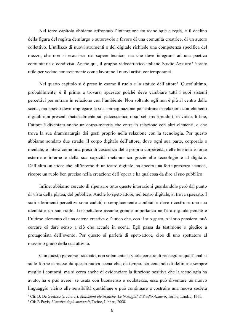 Anteprima della tesi: Virtual set. Percorsi fra teatro e tecnologie, Pagina 4