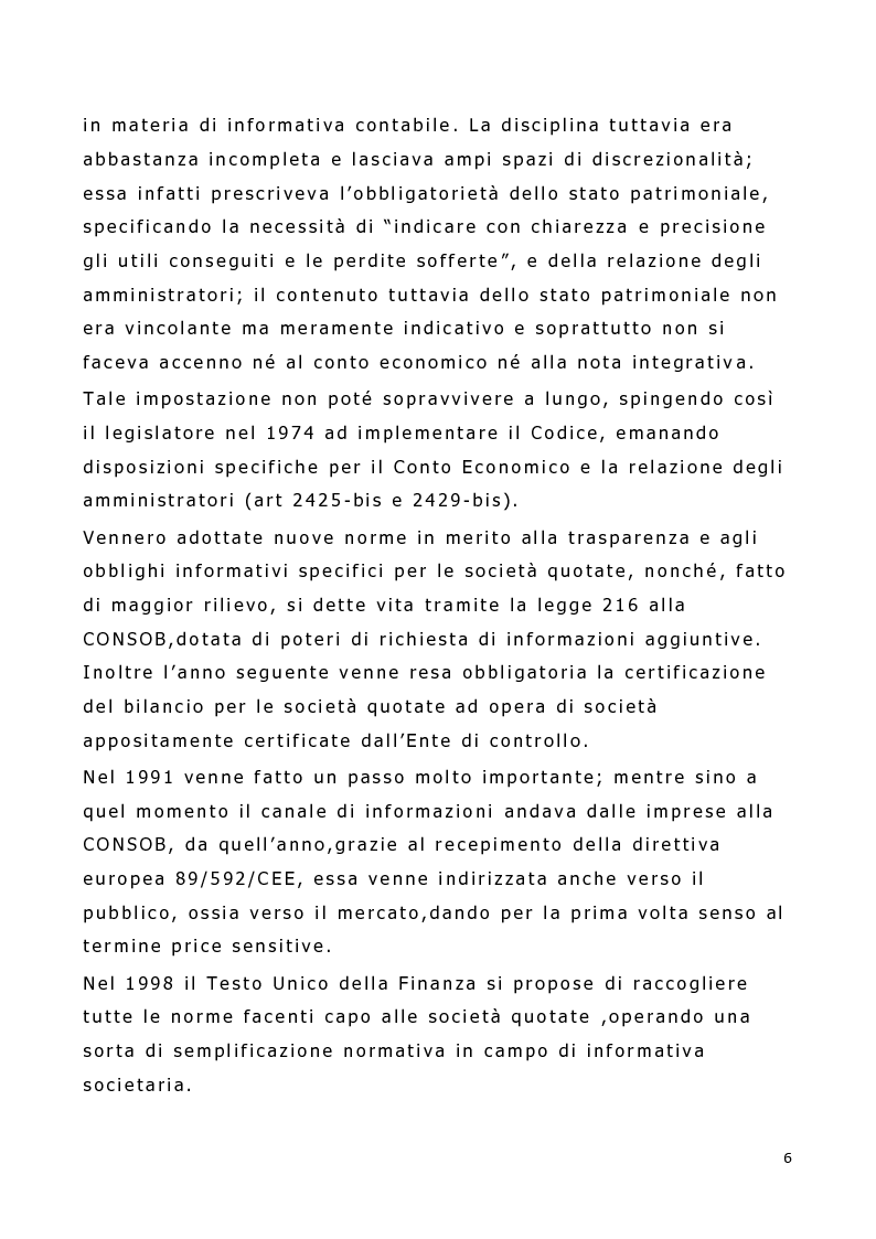 Anteprima della tesi: L'impatto e il ruolo dell'informazione nei mercati finanziari, Pagina 3