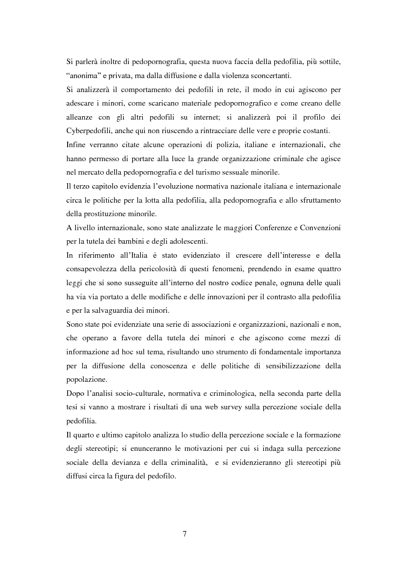Anteprima della tesi: La percezione sociale della pedofilia: una web survey, Pagina 4
