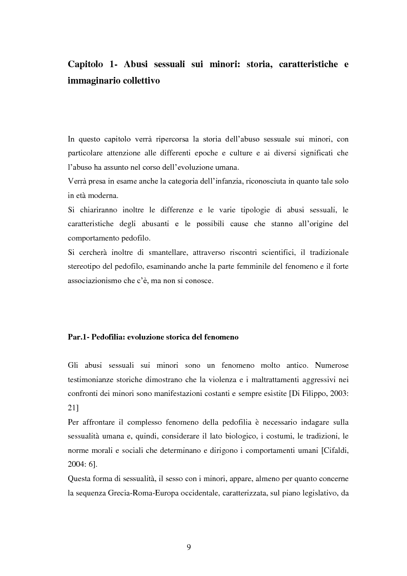 Anteprima della tesi: La percezione sociale della pedofilia: una web survey, Pagina 6