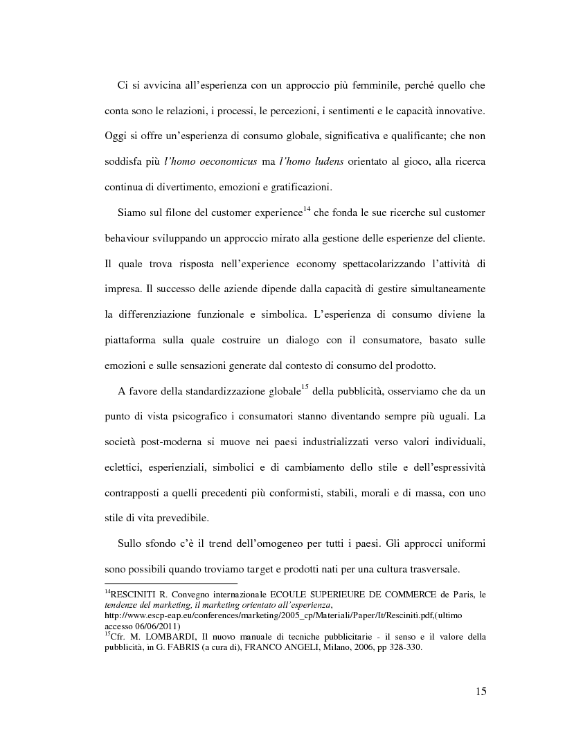 Estratto dalla tesi: L'analisi dello shopping emozionale, il Factory Outlet Village