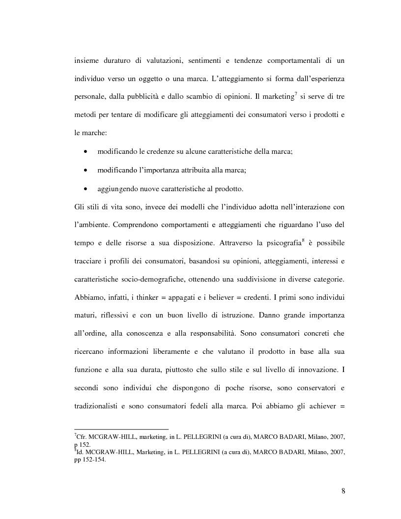Anteprima della tesi: L'analisi dello shopping emozionale, il Factory Outlet Village, Pagina 9