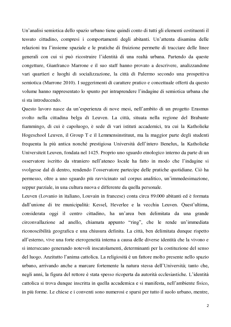 Anteprima della tesi: Leuven. La città come testo. Analisi semiotica di un'"Univer-city", Pagina 3
