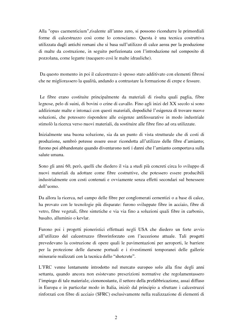 Anteprima della tesi: influenza delle fibre d'acciaio sul comportamento flessionale del calcestruzzo fibrorinforzato, Pagina 6
