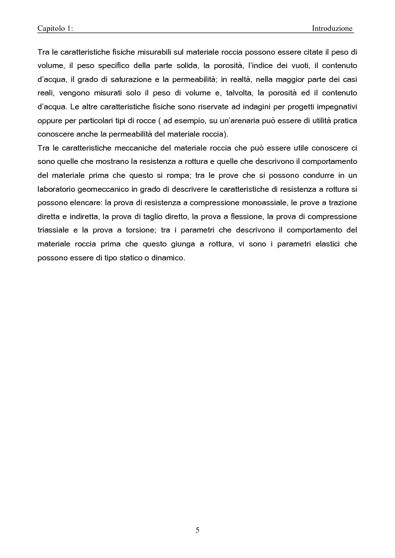 Anteprima della tesi: La classificazione degli ammassi rocciosi Geological Strength Index (GSI), Pagina 4