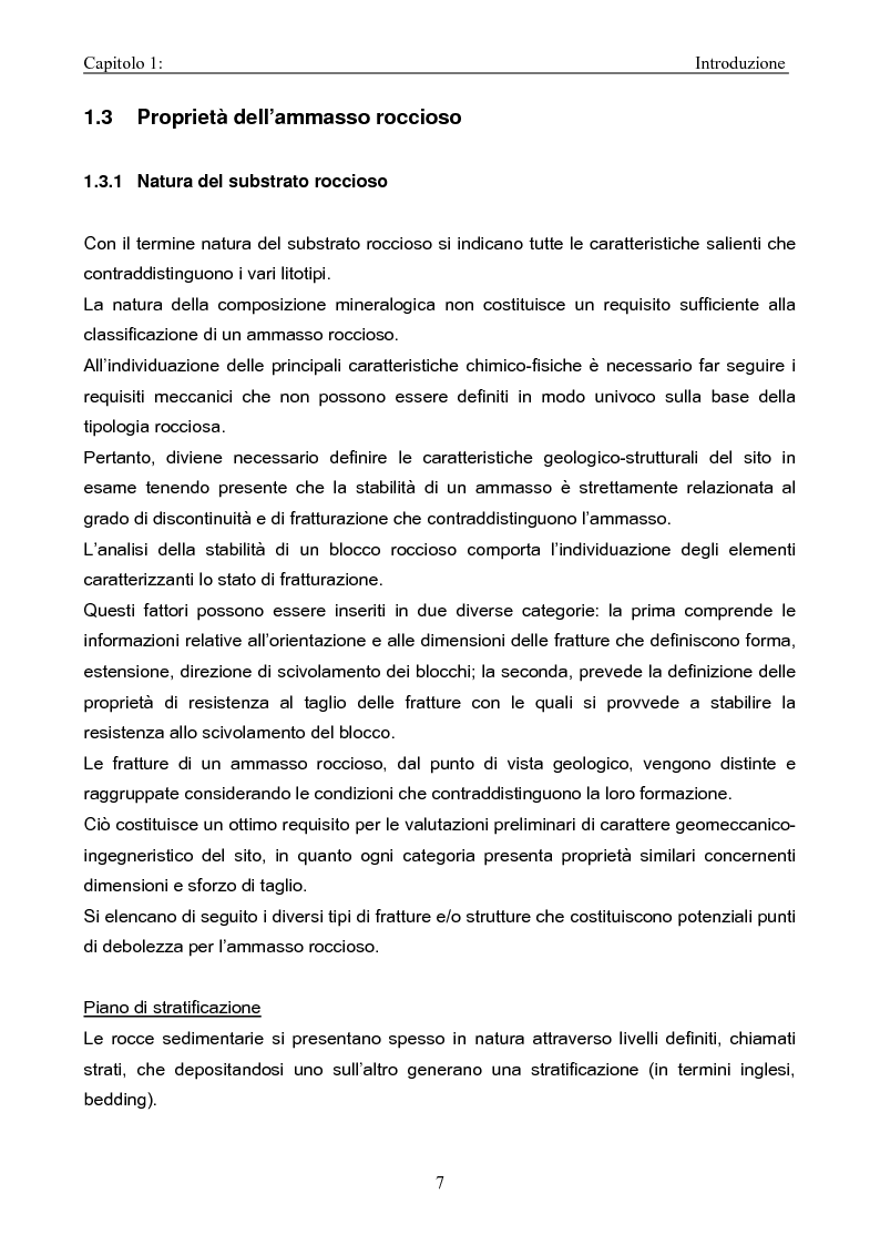 Anteprima della tesi: La classificazione degli ammassi rocciosi Geological Strength Index (GSI), Pagina 6