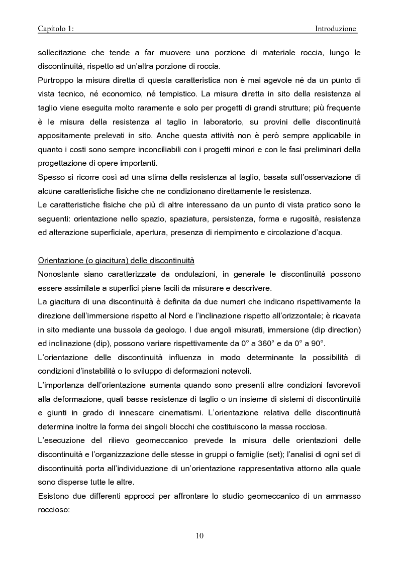 Anteprima della tesi: La classificazione degli ammassi rocciosi Geological Strength Index (GSI), Pagina 9